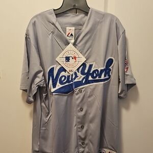 Majestic New York Gray Baseball JERSEY